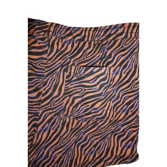 Jack & Jones Zebra Print Swim Shorts XXL Drawstring Waist Streetwear - Picture 8 of 8
